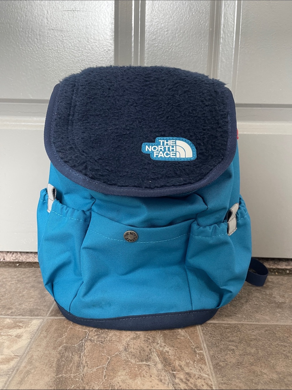 The North Face Teal and Navy Kids Backpack